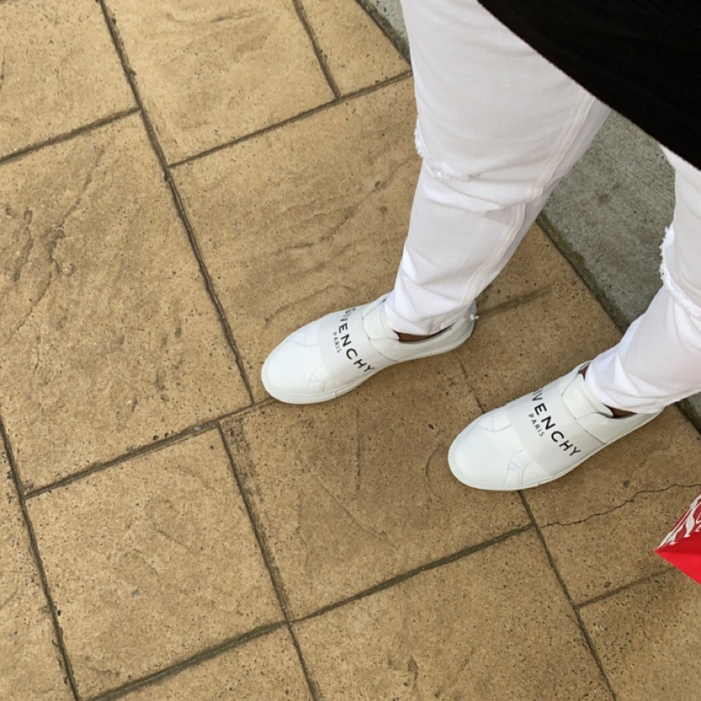 Givenchy White Elastic Urban Knots Sneakers